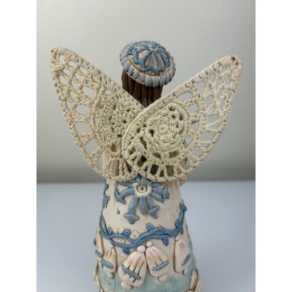 Copper Honey Farms Peace Angel 33130 Figure Linda Jacque Blue Doves Farmhouse - Picture 8 of 16